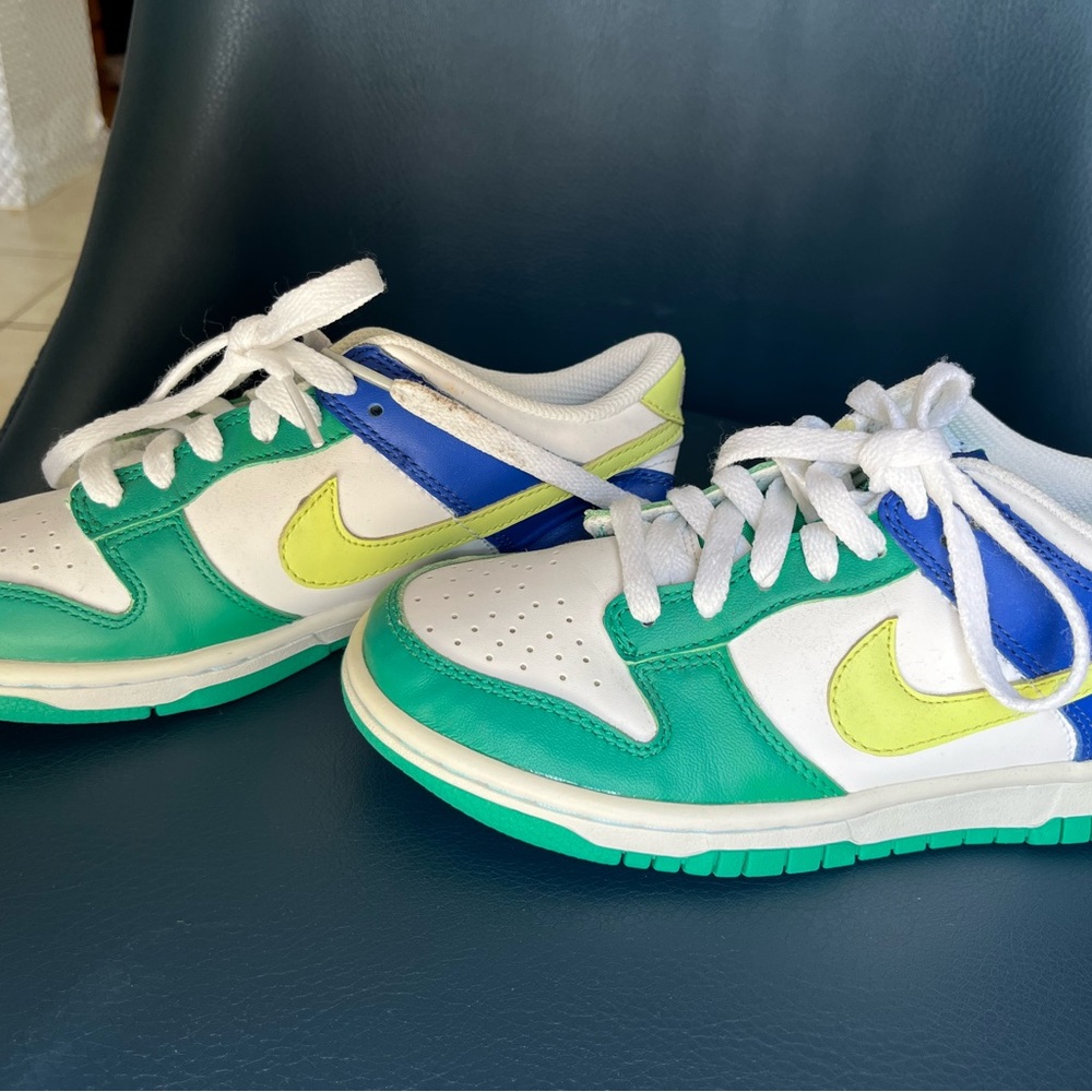 Nike Kids' Green, Blue, and Yellow Sneakers